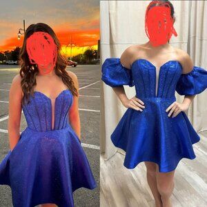 Royal Blue Sherri Hill Homecoming Dress